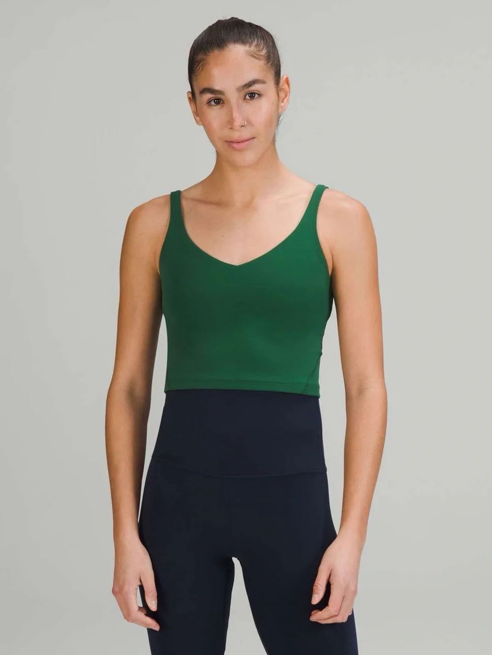 Lululemon Align Tank Top Everglade Green 0 V-Neck Yoga Pilates Sleeveless Active